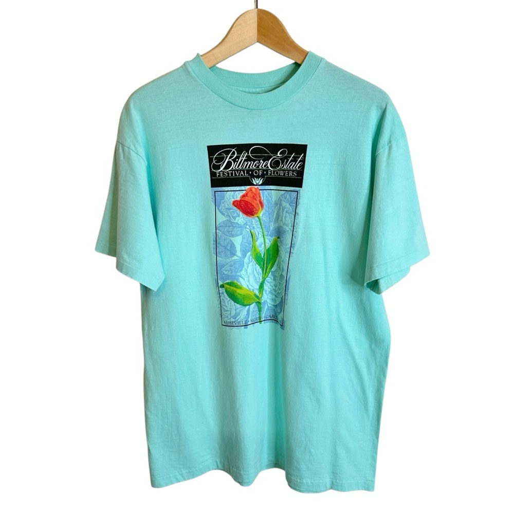 Vintage Single Stitch Biltmore Estate Festival of Flowers T-Shirt Size Large